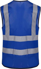 Reflective Safety Vest for Men Women 6 Pockets High Visibility Construction Work Vest, Class 2, Meets ANSI Standards