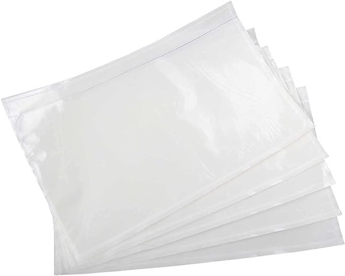 7.5'' x 5.5'' Packing List Pouches, Shipping Label Envelopes Clear Adhesive Top Loading Packing List - 1000 Packs