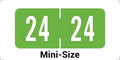 2024 Small Year Labels, Doctor Stuff 2024 Chart Stickers, Light Green Color Coded, Tab Products Style, USA Made Year Stickers for End Tab File Folders, 500/Roll, 1 Roll, 1/2" x 1-1/8"