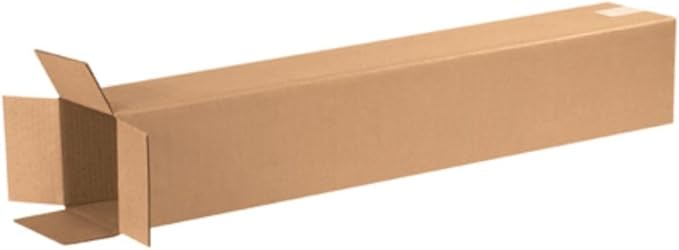 Secure Seal - 6x6x36 Pack of 50 Corrugated Cardboard Packing Shipping Mailing Moving Carton Boxes