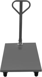 2000LBS Capacity Platform Truck Cart with 360° Rotatable Handle, Heavy Duty Flatbed Hand Truck with 4 Wheels, Industrial Flat Dolly Cart for Factory Warehouses, Garages, Homes