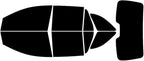 Rvinyl Window Tint Kit Compatible with Ford Edge 2007-2014 - Black 5% - Single Ply No Bubble Film - Do it Yourself Vehicle Complete Precut Kit