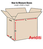 Box USA Double Wall Hand Hole Moving Boxes Large 24"L x 12"W x 12"H 15-Pack - Corrugated Cardboard Box for Shipping, Mailing, Packing, Packaging and Storage