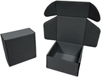 10 Pcs 9.8 x 9.8 x 4 inches Large Size Corrugated Cardboard Gift Boxes Recyclable Shipping Boxes for Mailing & Holidays, Wedding, Birthday, Gifts Packaging (Dark Gray, 9.8 x 9.8 x 4")