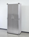 Heavy Duty Storage Solid Stainless Steel Cabinet with Lockable, Adjustable Shelf, Metal Garage Organizer (Granite, 30" W x 18" D x 72" H)