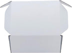 6x4x3 inch Small White Mailers Boxes Recyclable Corrugated Gift Box for Packaging Shipping Set of 10