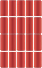 Small Rectangular Label Stickers 1.57 inch x 0.75 inch - 2160 Pack, Metallic Red Color-Coding Labels (40mm x 19mm)