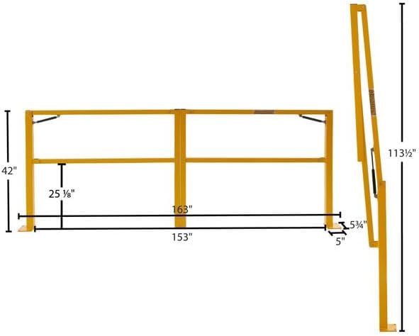 12' Guardian Folding Dock Door Gate