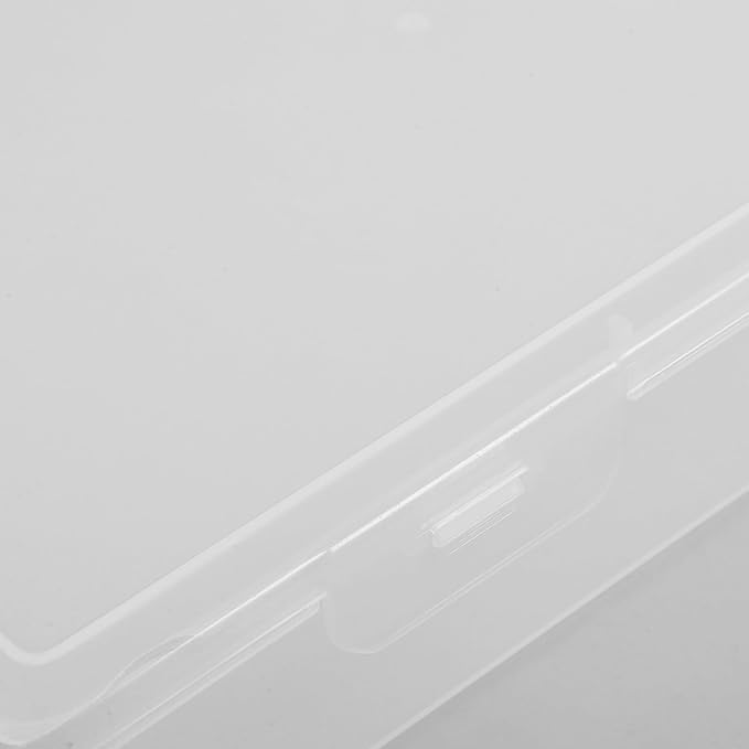 VILLCASE Transparent Plastic Certificate Organizer Box Desktop Document Storage Case for Files Multipurpose Small Items Storage Container for Office and Home Use