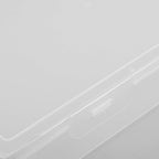 VILLCASE Transparent Plastic Certificate Organizer Box Desktop Document Storage Case for Files Multipurpose Small Items Storage Container for Office and Home Use