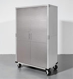 Heavy Duty Storage Solid Stainless Steel Cabinet with Lockable, Adjustable Shelf, Metal Garage Organizer (Granite, 48" W x 18" D x 72" H)