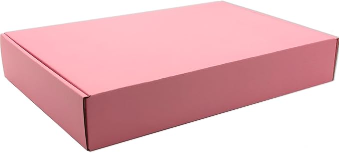 Pink Shipping Boxes for Small Business Pack of 25-11x8x2 inches Cardboard Corrugated Mailer Boxes for Shipping Packaging Craft Gifts Giving Products