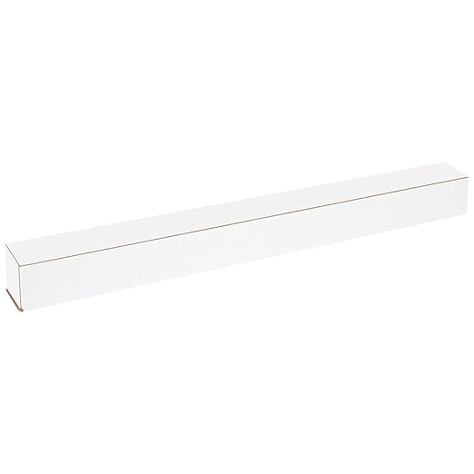 Box USA BM2422 24"L x 2"W x 2"H, White (Pack of 50)