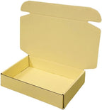 10 Pcs 11.8 x 7.9 x 3.2 inches Corrugated Cardboard Gift Boxes Recyclable Shipping Boxes for Mailing & Holidays, Wedding, Birthday, Gifts Packaging (Butter Yellow, 11.8 x 7.9 x 3.2")
