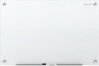 Quartet Dry Erase Board, Magnetic Whiteboard 96"W x 48"H, Glass Board for Wall, Infinity, White (G9648NMW)