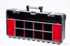 Vertical Parts Organizer Box – Deep Storage Container with 14 Compartments & 6 Removable Dividers – Heavy-Duty Shelf Unit for Hardware, Plumbing, Electrical, or Craft Supplies