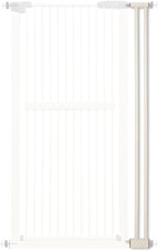 Lumizone Extra Tall Cat Gate Extension Kit 61.02" High Pressure Mounted 4.13" Extra Wide 1.37" Gap No Drilling Tall Pet Gate for Dogs (Cream, 4.13" W)