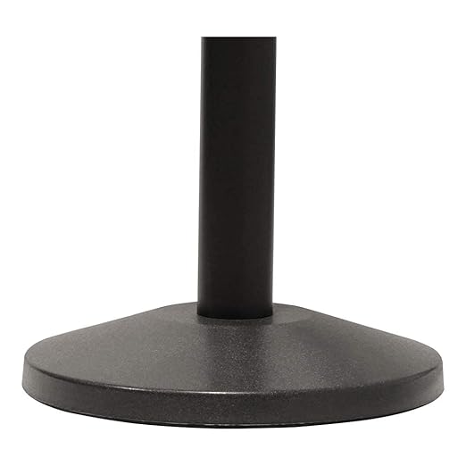 Crowd Control Warehouse CCW Series RBB-100 - Set of 2 Stanchion Retractable Belt Barriers - 11 Foot Blue Belt, Black Post - Easy Assembly