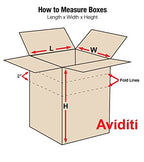 Aviditi Shipping Boxes Multi-Depth 12"L x 9"W x 6"H, 25-Pack | Corrugated Cardboard Box for Packing, Moving and Storage