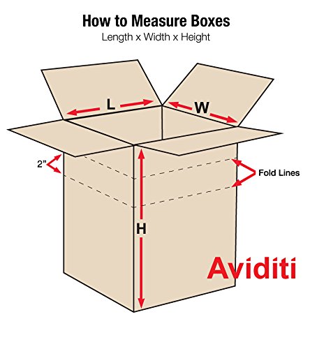 Aviditi Shipping Boxes Multi-Depth 12"L x 9"W x 6"H, 25-Pack | Corrugated Cardboard Box for Packing, Moving and Storage