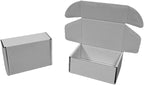 50 Pcs 4.3 x 3.1 x 2 inches Mini Size Corrugated Cardboard Gift Boxes Recyclable Shipping Boxes for Packing Jewelry Ornament Gift Craft Packaging Supplier (Gray, 4.3 x 3.1 x 2")