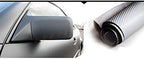 F & B LED LIGHTS Silver 3D Carbon Fiber Film Twill Weave Vinyl Sheet Roll Wrap (72" X 60", Silver)