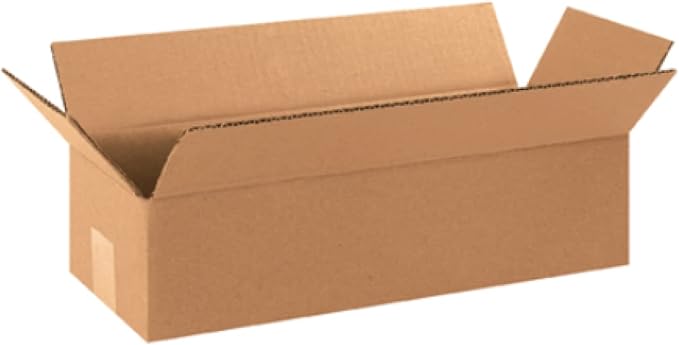 Secure Seal - 12x4x4 Pack of 100 Corrugated Cardboard Packing Shipping Mailing Moving Carton Boxes