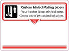 Custom Printed Shipping Labels with Your Logo, Image or Text Imprinted 1-Color Business Mailing Stickers, 4” x 3” Rolls (2000)