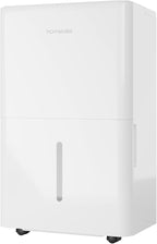 hOmeLabs Dehumidifier - Advanced Humidity & Moisture Control, Quiet, Efficient, Auto Shut-off, Ideal for Home, Basement, Office - 3,500 Sq Ft Wi-Fi (25 Pint MAX 64 Pint at 95°F, 90% RH)