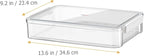 Transparent Stackable File Storage Box for Documents Pet Abs Plastic Organizer Case Clear Design for Easy Content Viewing Home Office School File Holder Small