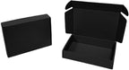 10 Pcs 11.8 x 7.9 x 3.2 inches Corrugated Cardboard Gift Boxes Recyclable Shipping Boxes for Mailing & Holidays, Wedding, Birthday, Gifts Packaging (Black, 11.8 x 7.9 x 3.2")