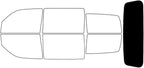 Rvinyl Window Tint Kit Compatible with Dodge Nitro 2007-2011 - Rear Windshield Precut Kit - 5%