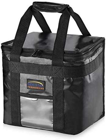 New Star Foodservice 1028683 Commercial Quality Insulated Food Delivery Bag Half-Size,(12" W x 11.5" H x 9.5" D)