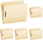 Pendaflex Manila Fastener Folders, Letter Size, 2 Fasteners, Straight Cut, 50/BX (FM212) (Pack of 5)