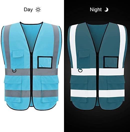 BeautyWill Custom Logo Safety Vest Class2 High Visibility Reflective Vest Breathable Construction Vest