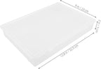 VILLCASE Transparent Plastic Certificate Organizer Box Desktop Document Storage Case for Files Multipurpose Small Items Storage Container for Office and Home Use
