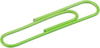 JAM PAPER Colorful Jumbo Paper Clips - Large 2 Inch - Lime Green Paperclips - 75/Pack