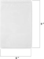 MT Products Clear Plastic Envelope Pouch 6" x 9" - Disposable Blank Packing List for Shipping - Pack of 1000
