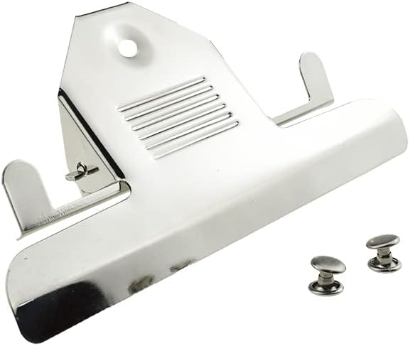 HAHIYO 5.63 Inches Metal Clipboard Clips Grips 3 Pack Mountable Sturdy Strong Springs with Rivets Document File Wood Plastic Clips Board for Office School Home