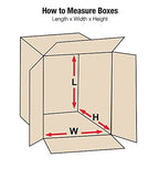 BOX USA Moving Boxes 13"L x 10"W x 13"H Medium 25-Pack | Corrugated Cardboard Box for Packing, Moving and Storage 13x10x13 131013
