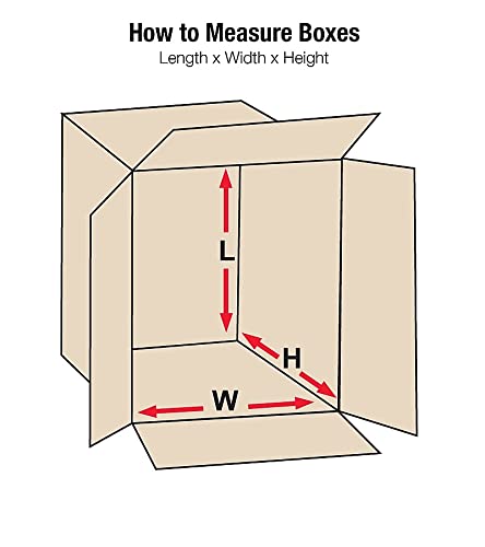 BOX USA Moving Boxes 13"L x 10"W x 13"H Medium 25-Pack | Corrugated Cardboard Box for Packing, Moving and Storage 13x10x13 131013