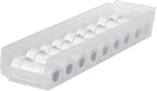 Akro-Mils 30164 Plastic Shelf Bins, Heavy Duty Storage Bins for Garage, Closet, and Drawer Organization, 24-Inch x 6-1/2-Inch x 4-Inch, Clear, 6-Pack