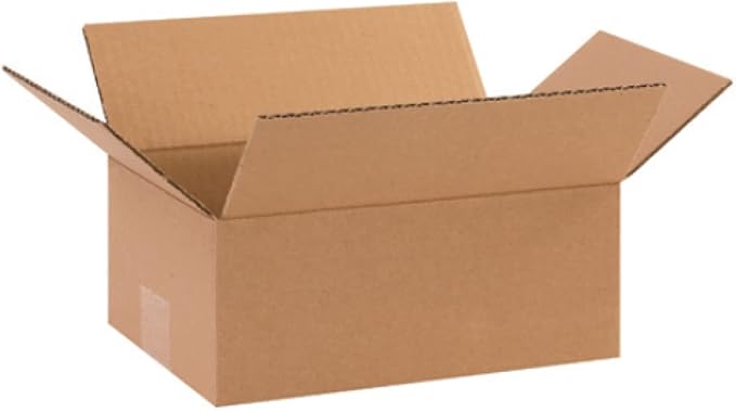 Secure Seal - 25 Pack of 10x7x4” Corrugated Cardboard Packing Shipping Mailing Moving Carton Boxes Cube