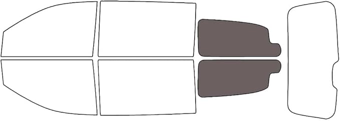 Rvinyl Window Tint Kit Compatible with Dodge Grand Caravan 2008-2020 - Cargo Precut Kit - 35%