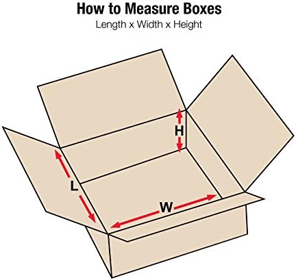 BOX USA Shipping Boxes Flat 15"L x 10"W x 4"H 100-Pack - Corrugated Cardboard Box for Moving, Mailing, Packing, Packaging and Storage