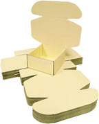 15 Pcs 6 x 6 x 3 inches Corrugated Cardboard Gift Boxes Recyclable Shipping Boxes for Mailing & Holidays, Wedding, Birthday, Gifts Packaging (Butter Yellow, 6 x 6 x 3")