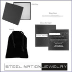 Men's 6mm Tantalum Carbide Contemporary Bands - Choice of Designs with Step Edges
