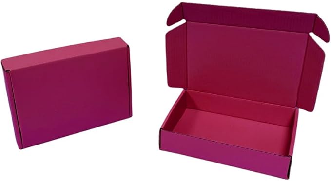12 Pcs 14.2 x 11.8 x 2.4 inches Large Szie Corrugated Cardboard Gift Boxes Recyclable Shipping Boxes for Mailing & Holidays, Wedding, Birthday, Gifts Packaging (Cranberry, 14.2 x 11.8 x 2.4")