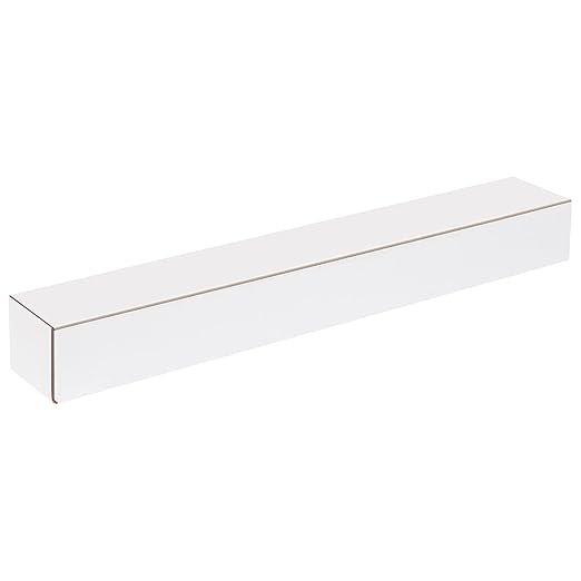 Box USA BM3644 36 1/4"L x 4 7/8"W x 4"H, White (Pack of 50)