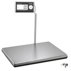 Shipping Scales 440lbs x 1.76oz Stainless Steel Large Platform,Small Business,Superlight High Accurate Postal Scales for Shipping Packages,Post Offices,Luggage Scale Battery and Adapter